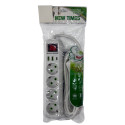 WL-1618 Удлинитель с USB/TPS New Times на 4 розетки 5м