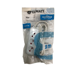 WL-1608 Удлинитель Elwatt на 3 розетки 3м
