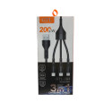WL- 1441 Кабель GTL 3-in-1 USB to Lightning+Micro+TYPE-C 1m